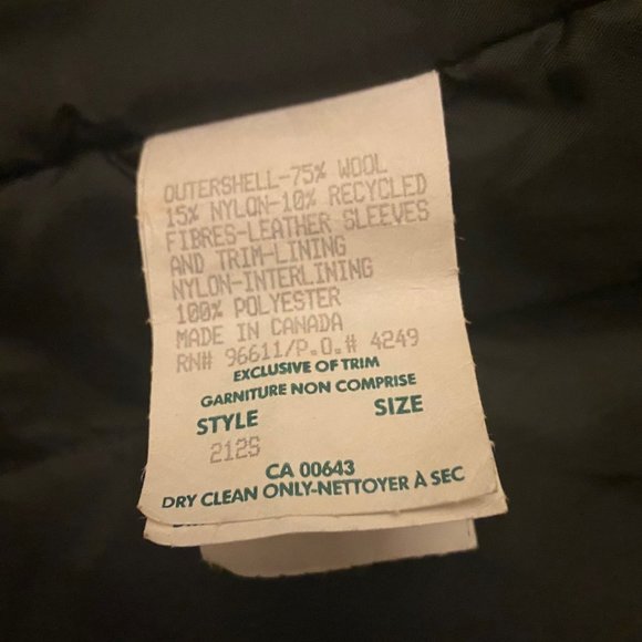 Retro Leather and Melton School Jacket - Picture 4 of 6